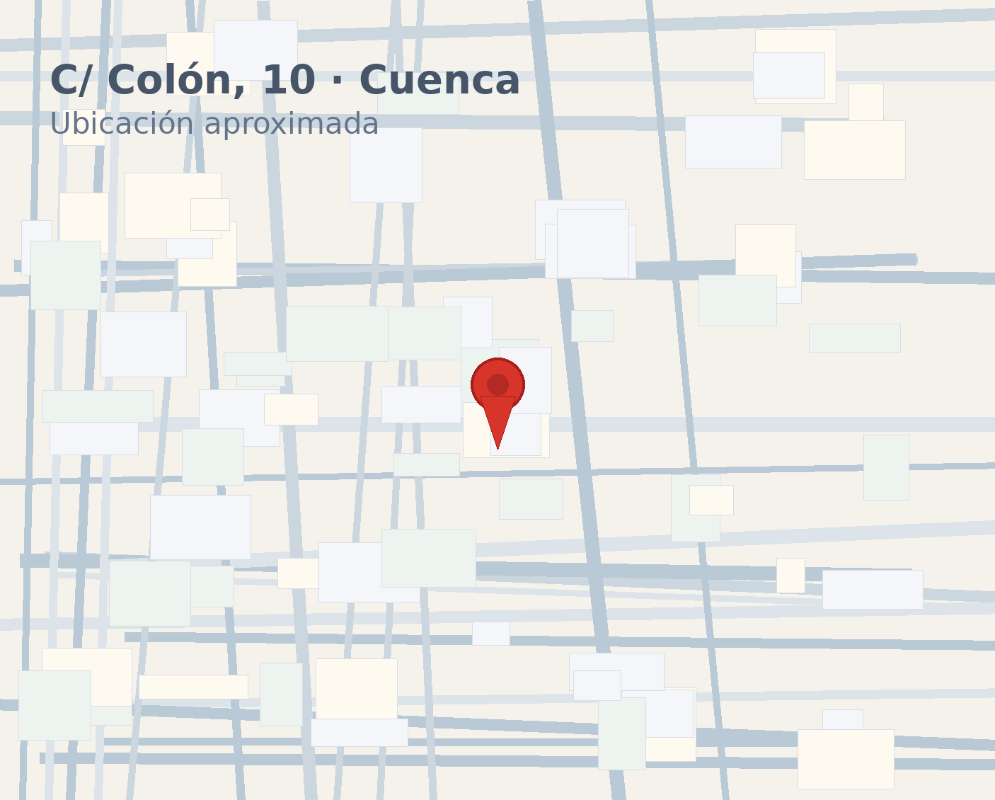 Mapa de ubicación del despacho en calle Colón, 10, Cuenca